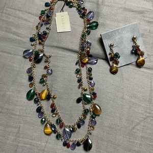 Talbots necklace and earring set